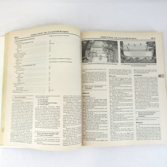 Haynes 38010 General Motors 1988 thru 1999 Repair Manual Buick Chevrolet - Picture 4 of 8